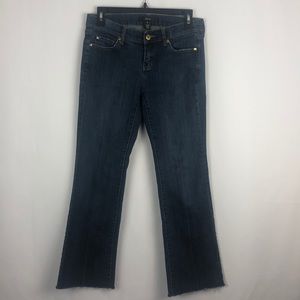 NOIR CROPPED JEANS OPEN HEM